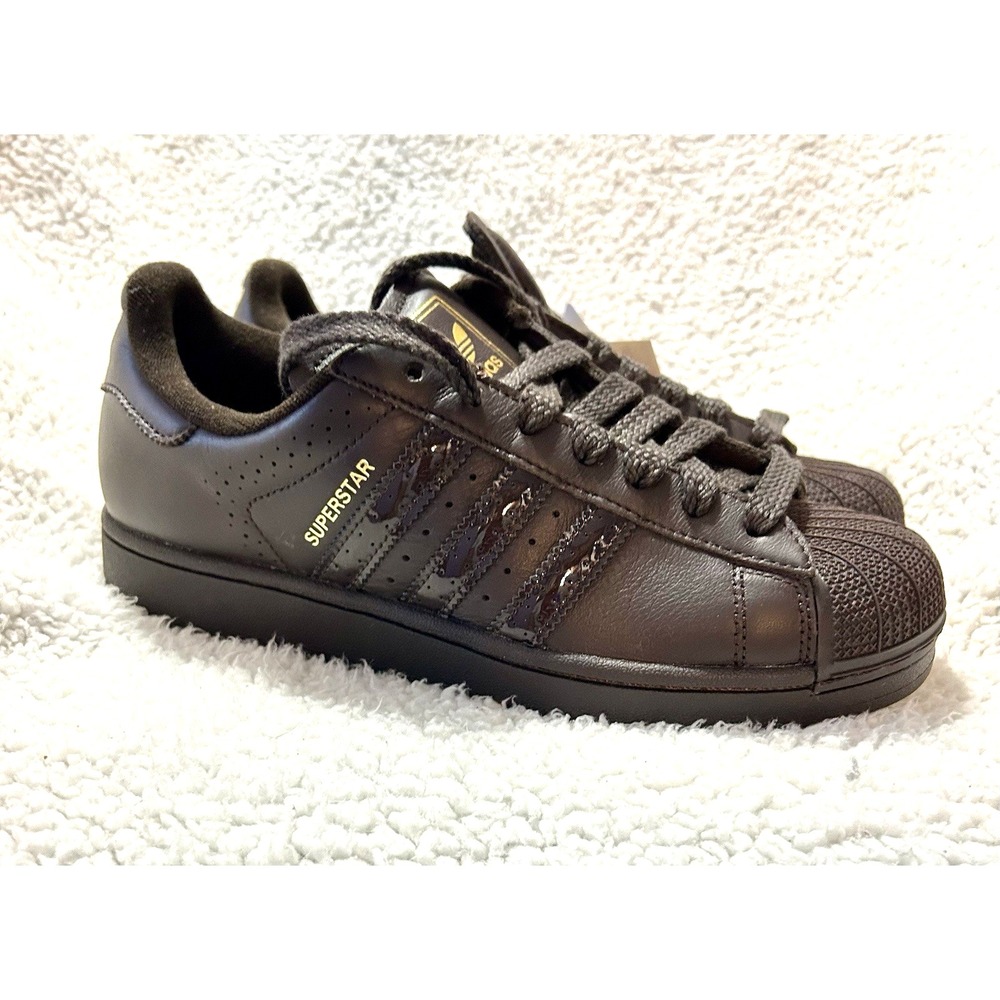 adidas Superstar 2 Aurora Coffee Brown Gold Metallic Men's 9 Women's 10